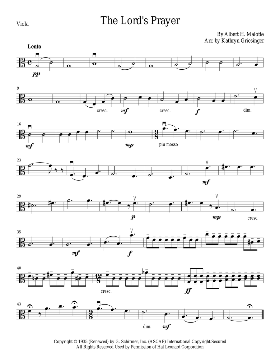 The Lord's Prayer String Quartet scores gallery preview page 3