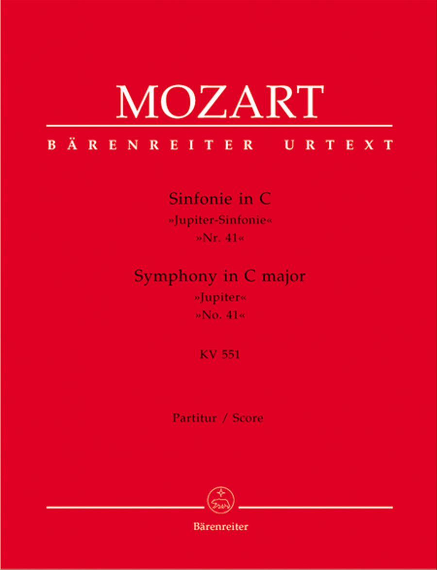 Symphony, No. 41 C major, KV 551 'Jupiter Symphony' Orchestra scores gallery preview page 1