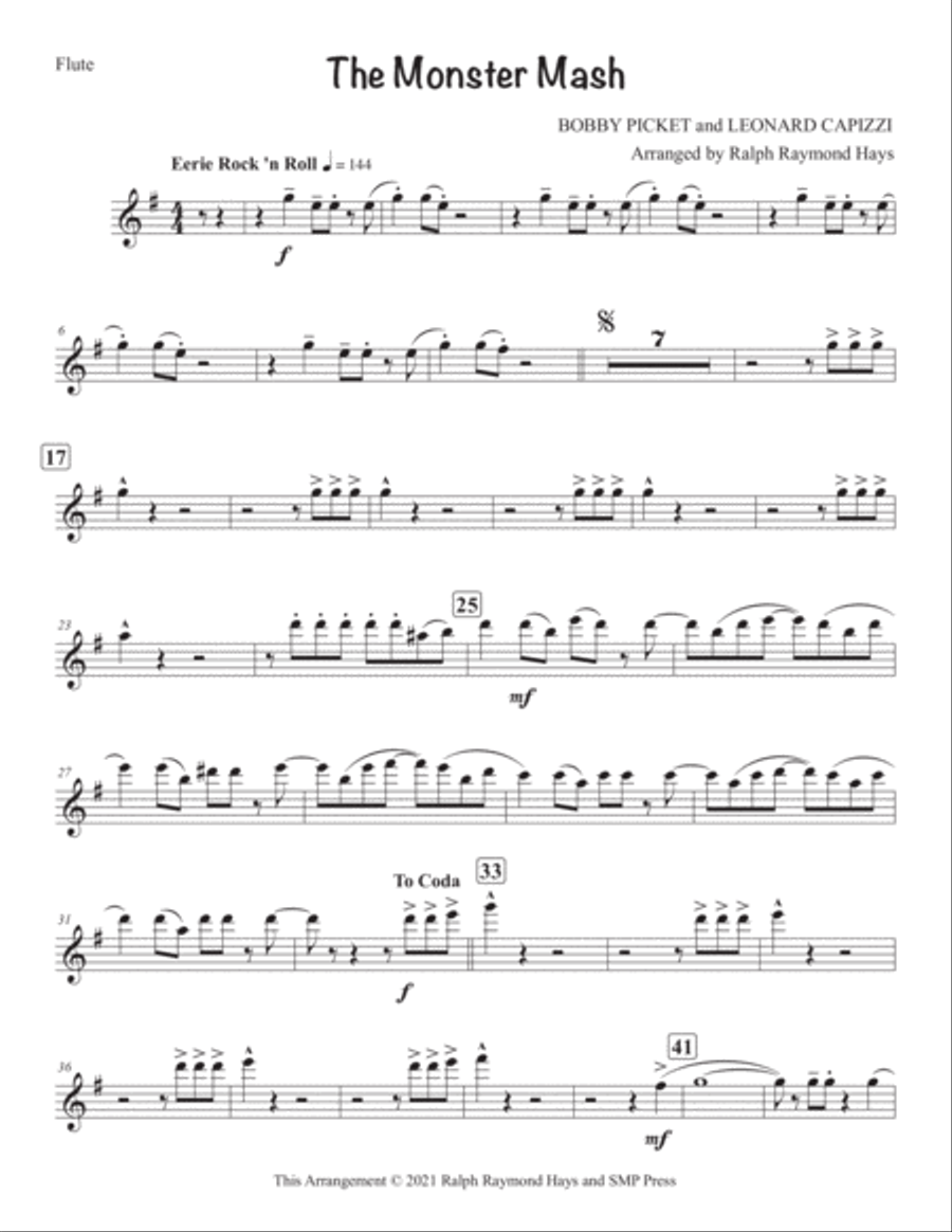 Monster Mash Monster Mash Woodwind Quintet scores gallery preview page 4