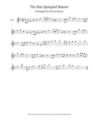 The Star Spangled Banner - Oboe