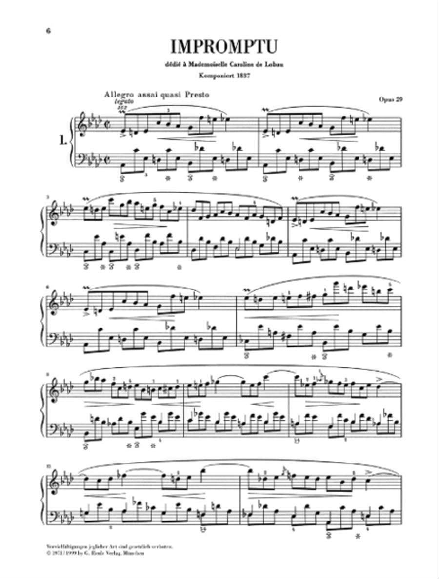 Impromptus Piano Solo scores gallery preview page 2