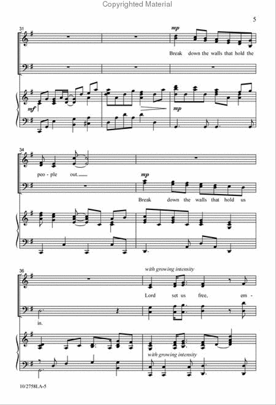 Church Without Walls 4-Part scores gallery preview page 6