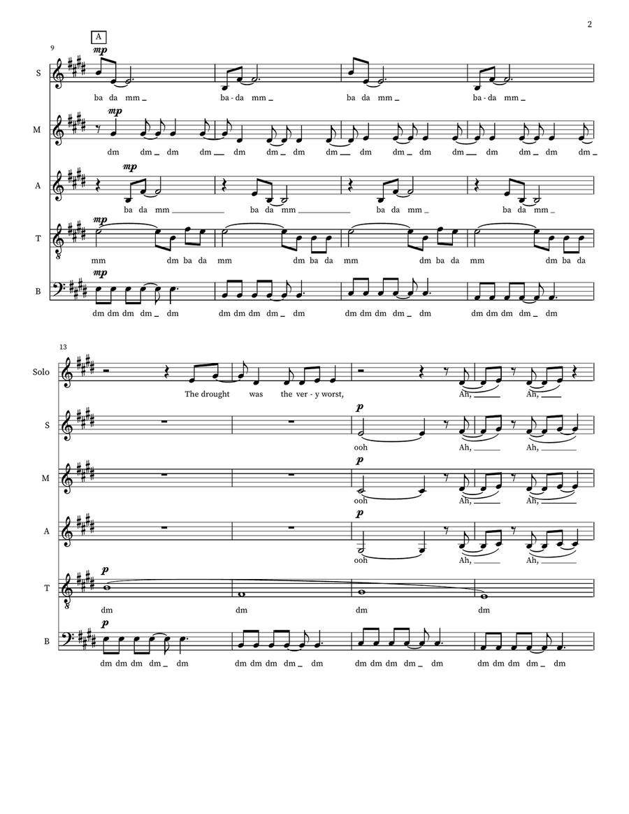 Clean Clean A Cappella scores gallery preview page 2