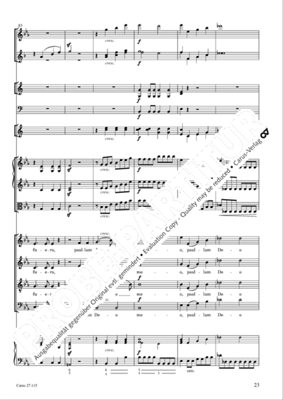Exaudi, Domine 4-Part scores gallery preview page 24