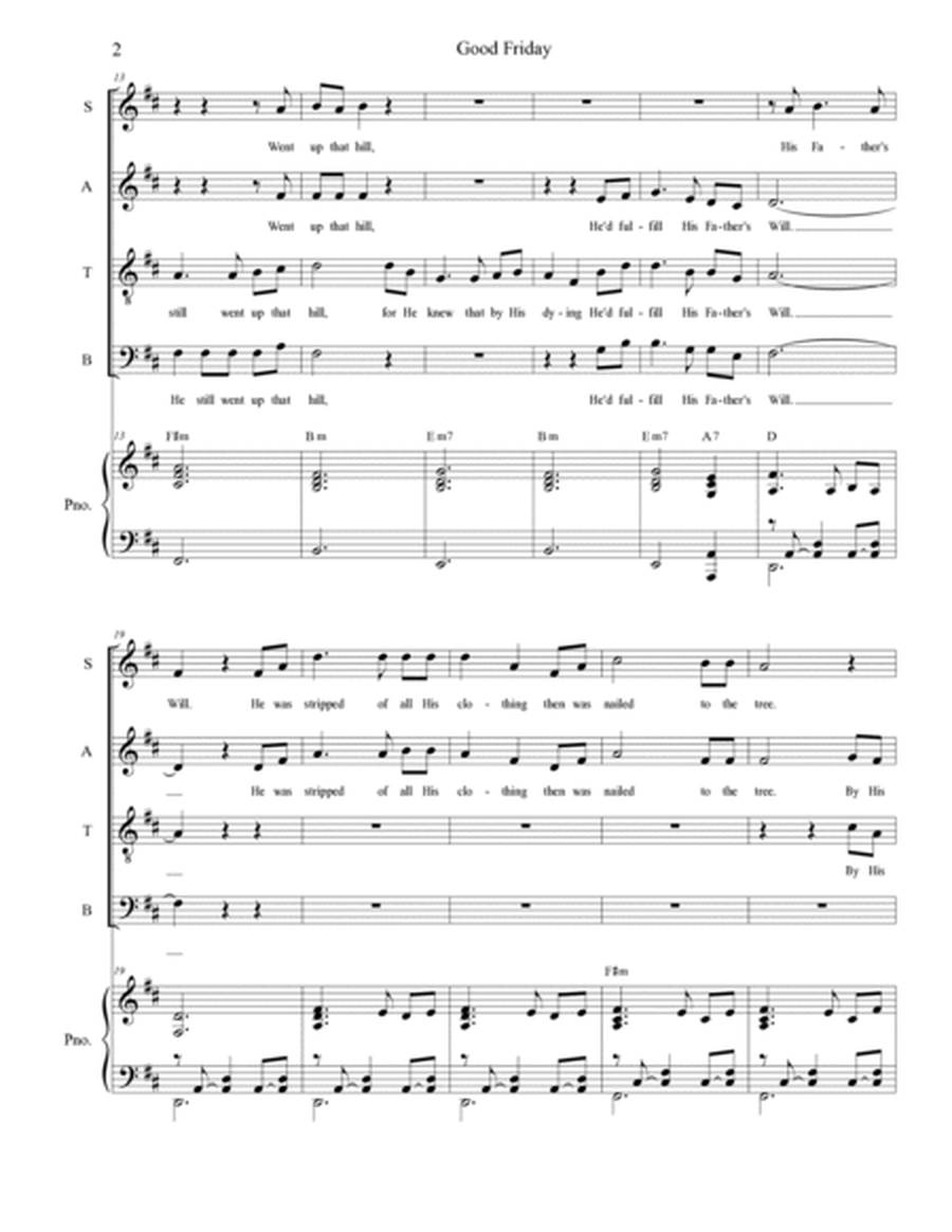 Good Friday (SATB) image number null