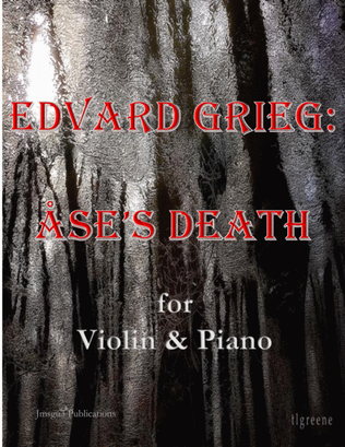 Book cover for Grieg: Ase's Death from Peer Gynt Suite for Violin & Piano