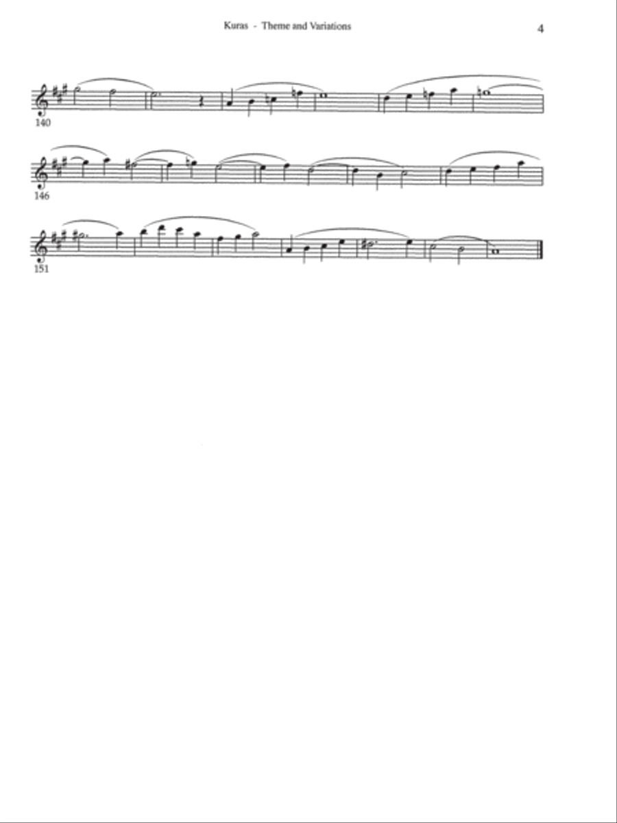 Theme and Variations Oboe scores gallery preview page 17