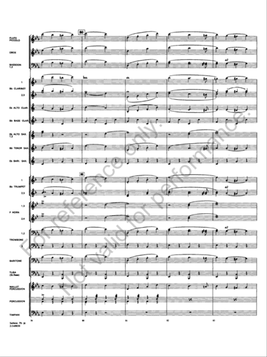 Indiana State Band Indiana State Band Concert Band scores gallery preview page 21
