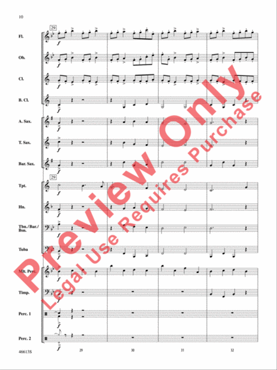 Joy! A Holiday Fanfare Joy! A Holiday Fanfare Concert Band scores gallery preview page 11