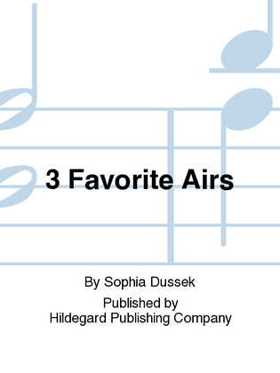 Book cover for 3 Favorite Airs