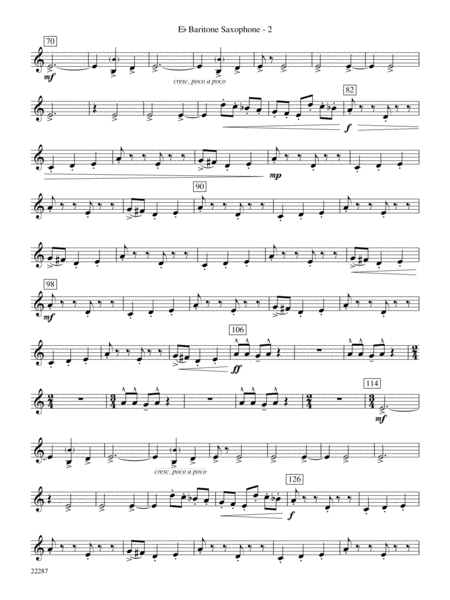 Primordial Overture: E-flat Baritone Saxophone