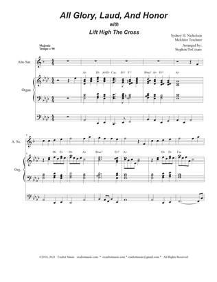 All Glory, Laud, And Honor (with "Lift High The Cross" - (Alto Saxophone and Organ)