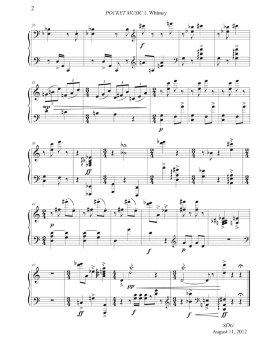Pocket Music 1-3 Pocket Music 1-3 Piano Solo scores gallery preview page 2
