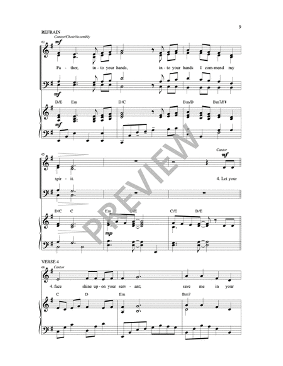 Father into Your Hands Father into Your Hands 4-Part scores gallery preview page 6