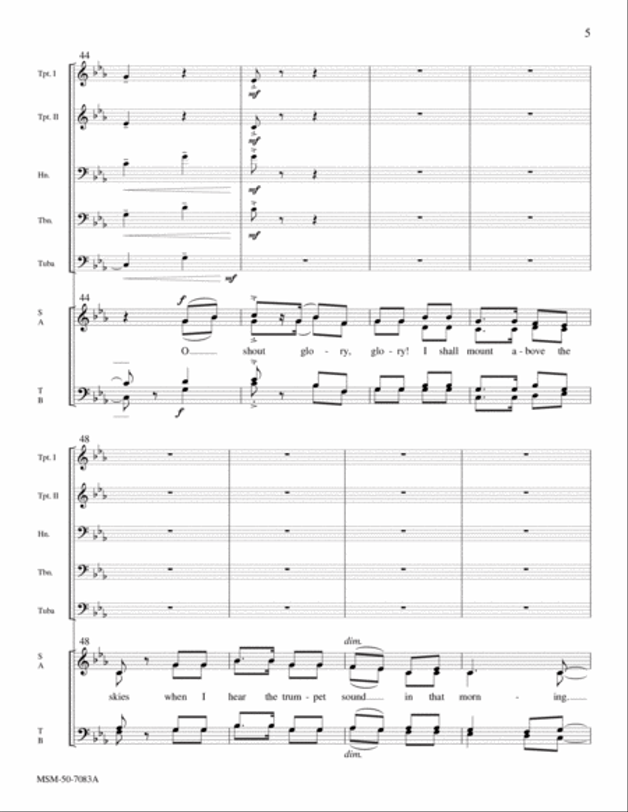 The Morning Trumpet Choir scores gallery preview page 5