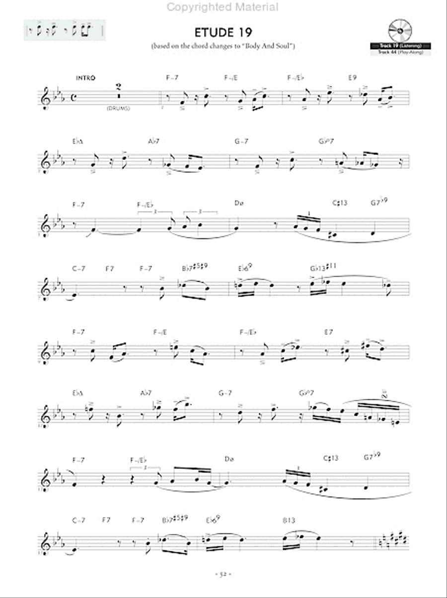 Reading Key Jazz Rhythms -- Clarinet Clarinet scores gallery preview page 6