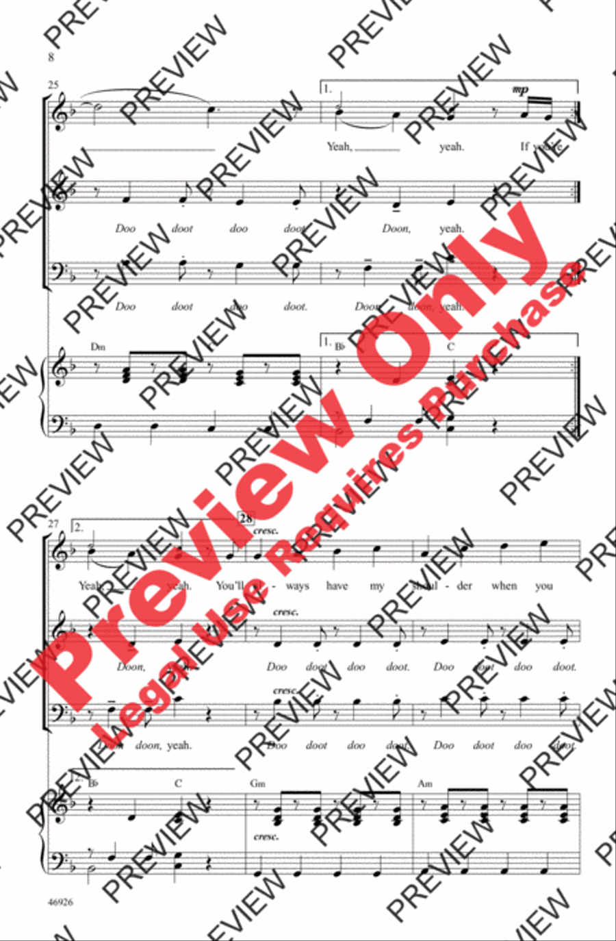Count on Me 3-Part scores gallery preview page 8