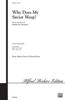 Book cover for Why Does My Savior Weep?