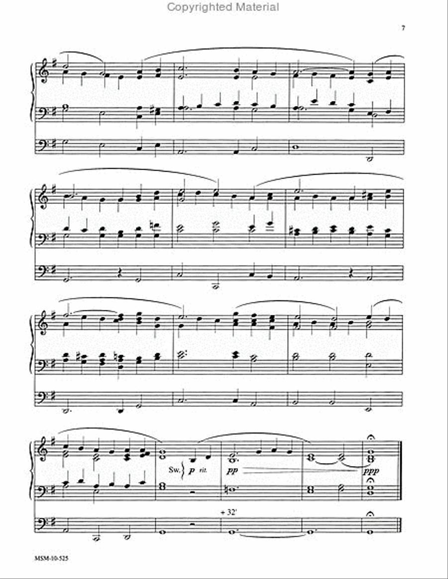 Three Hymn Settings for Organ, Set 2 Organ scores gallery preview page 5