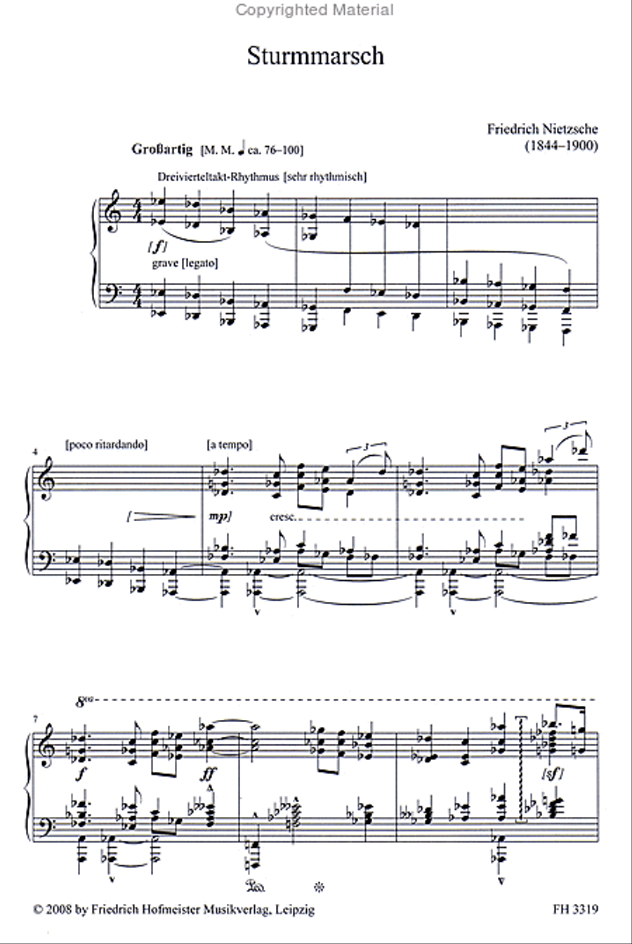 Sturmmarsch Piano Solo scores gallery preview page 2