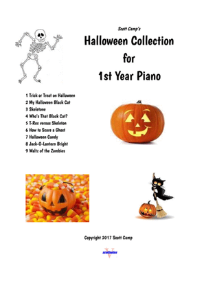 Book cover for Best Halloween Collection for First Year Piano
