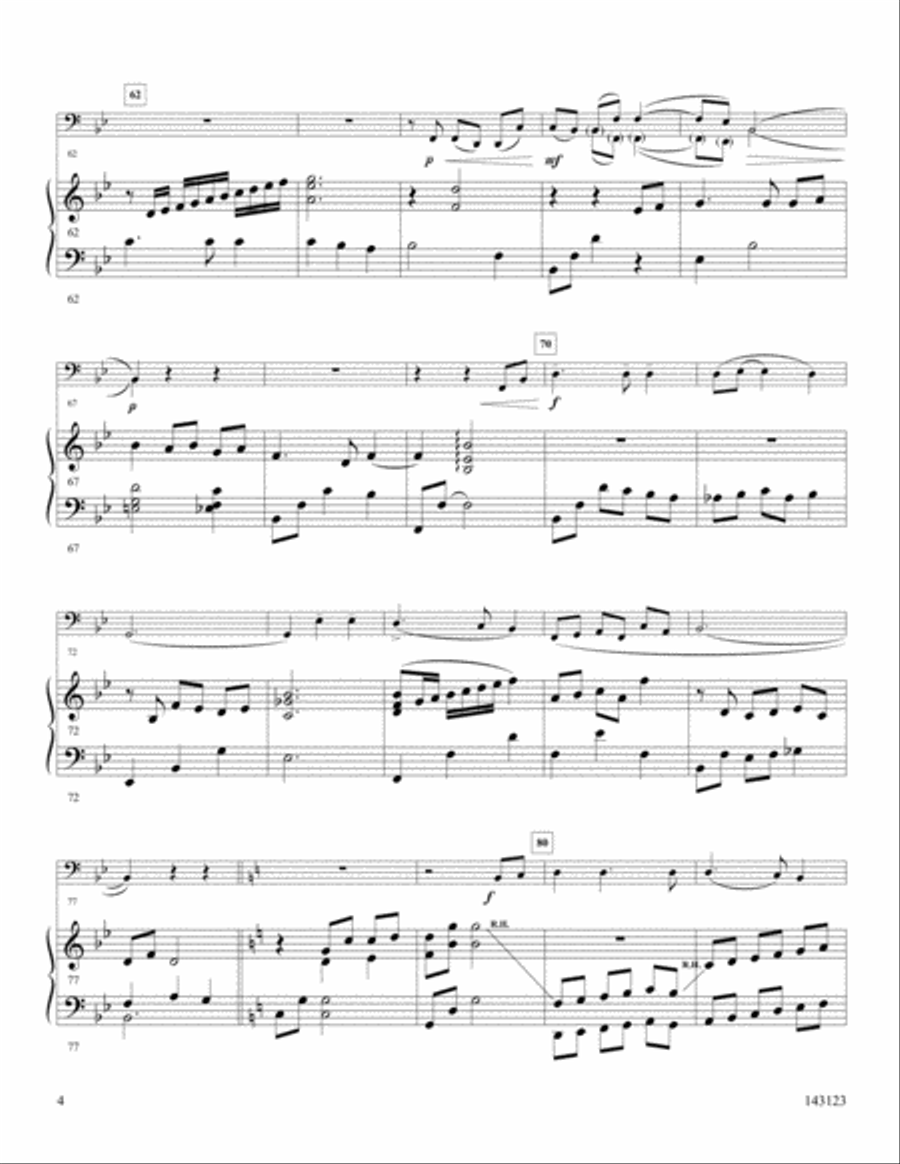 The Old Rugged Cross Tuba scores gallery preview page 4