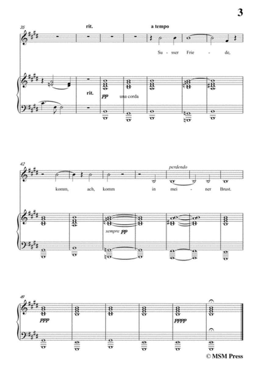Liszt-Der du von dem himmel bist in E Major,for Voice and Piano image number null