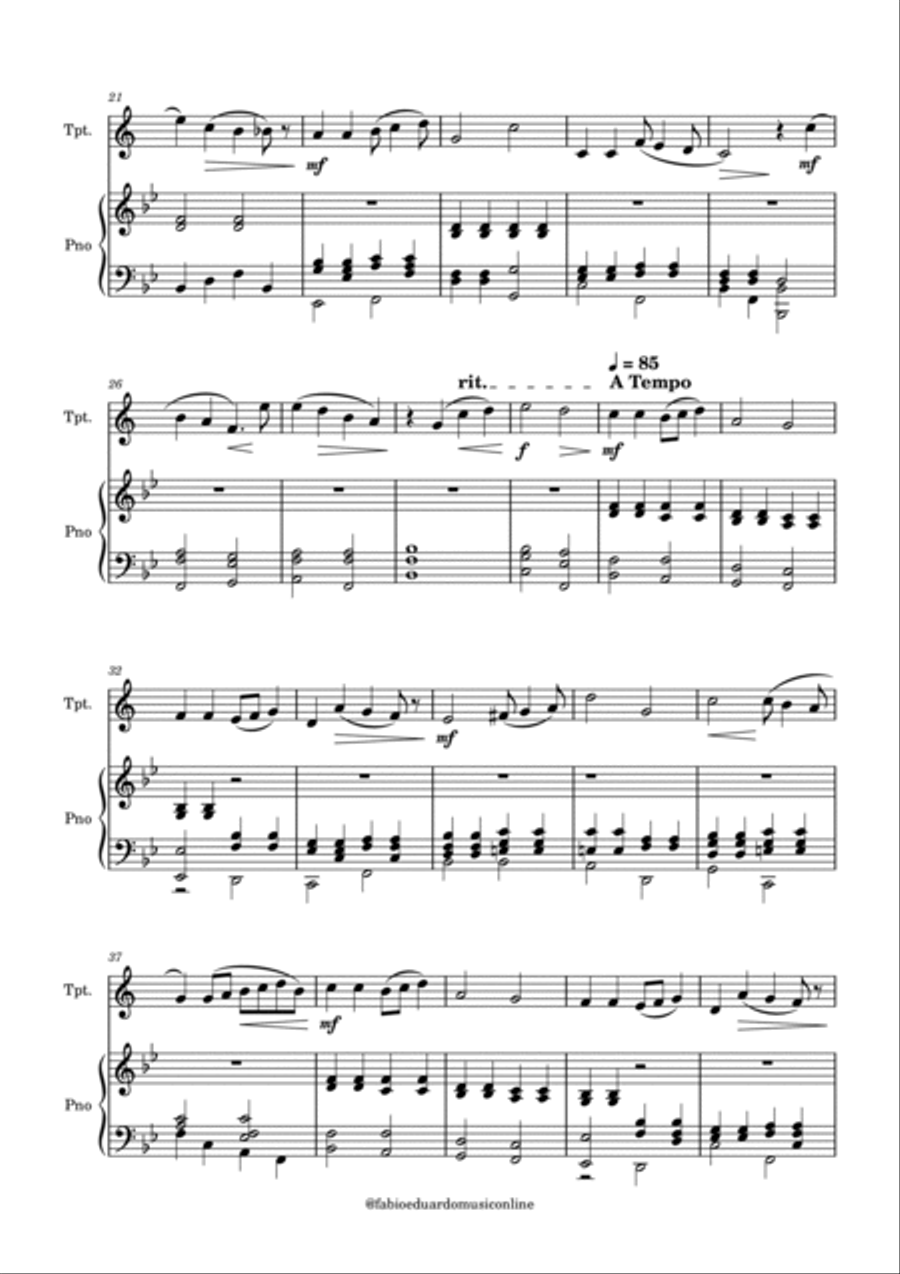 Pomp and Circumstance + FREE Mp3 Playback + PDF Solo and Piano Parts Tenor Saxophone scores gallery preview page 3