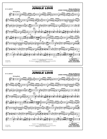 Jungle Love - Bb Clarinet