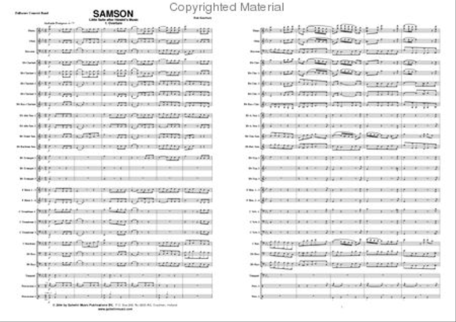 Samson Concert Band scores gallery preview page 2