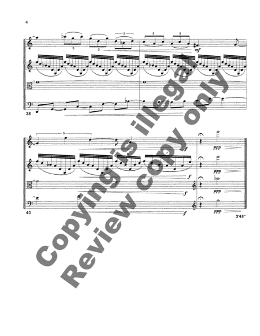 String Quartet No. 1 String Quartet scores gallery preview page 4