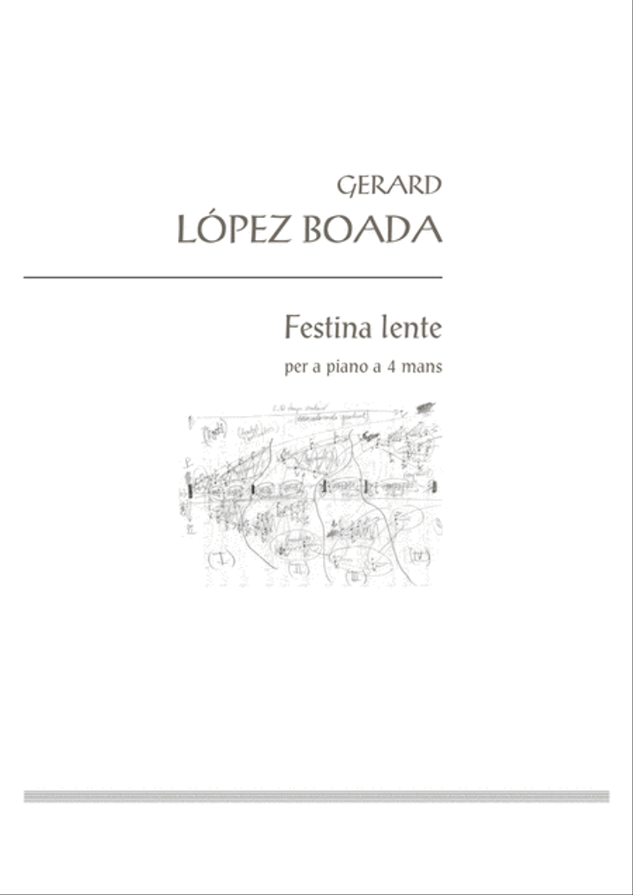 Festina lente Festina lente 2 Pianos, 4-Hands scores gallery preview page 3