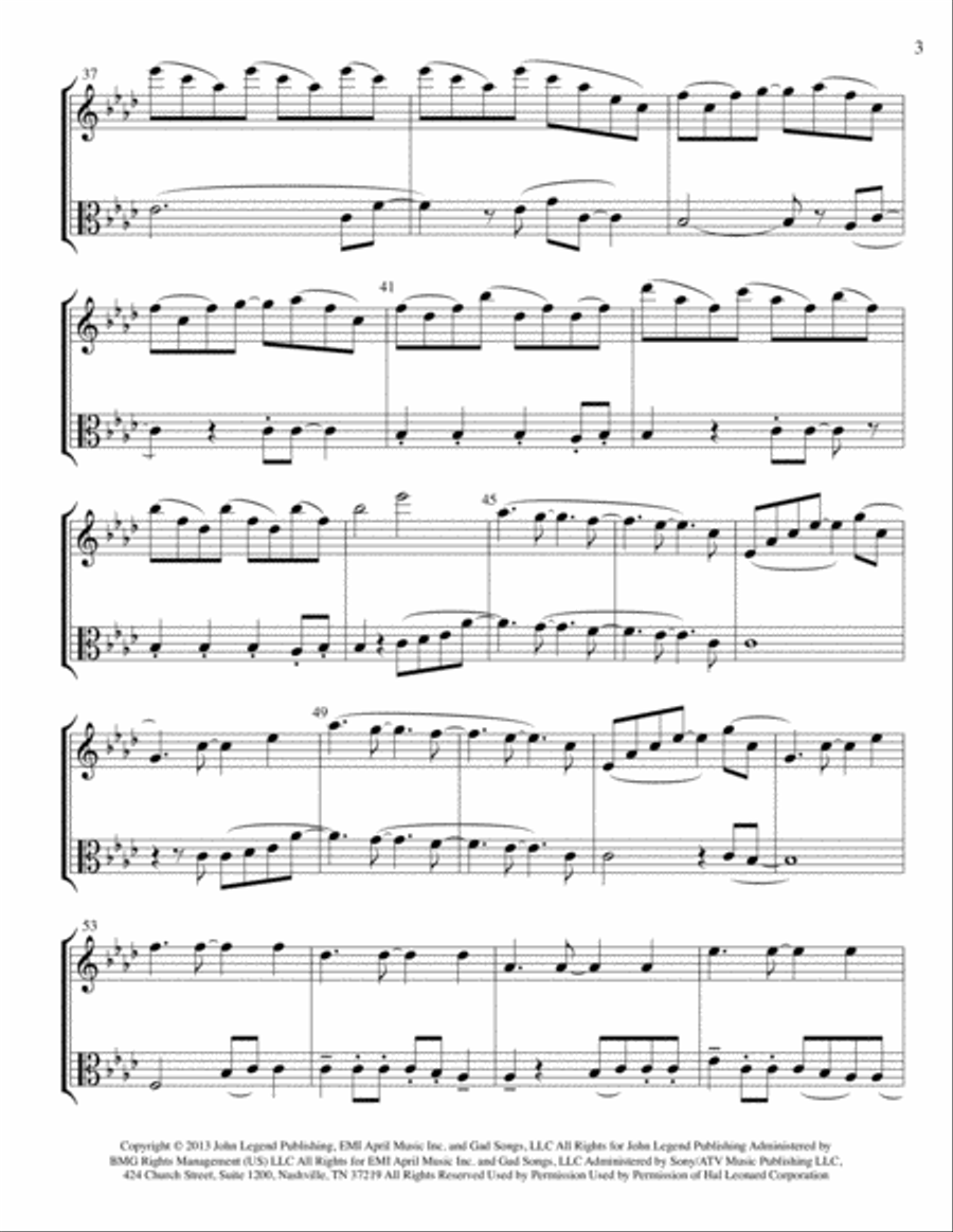 All Of Me String Duet scores gallery preview page 3