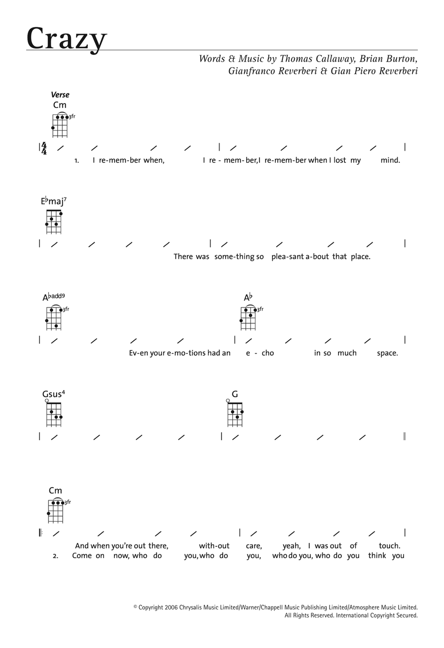 Crazy Ukulele scores gallery preview page 1