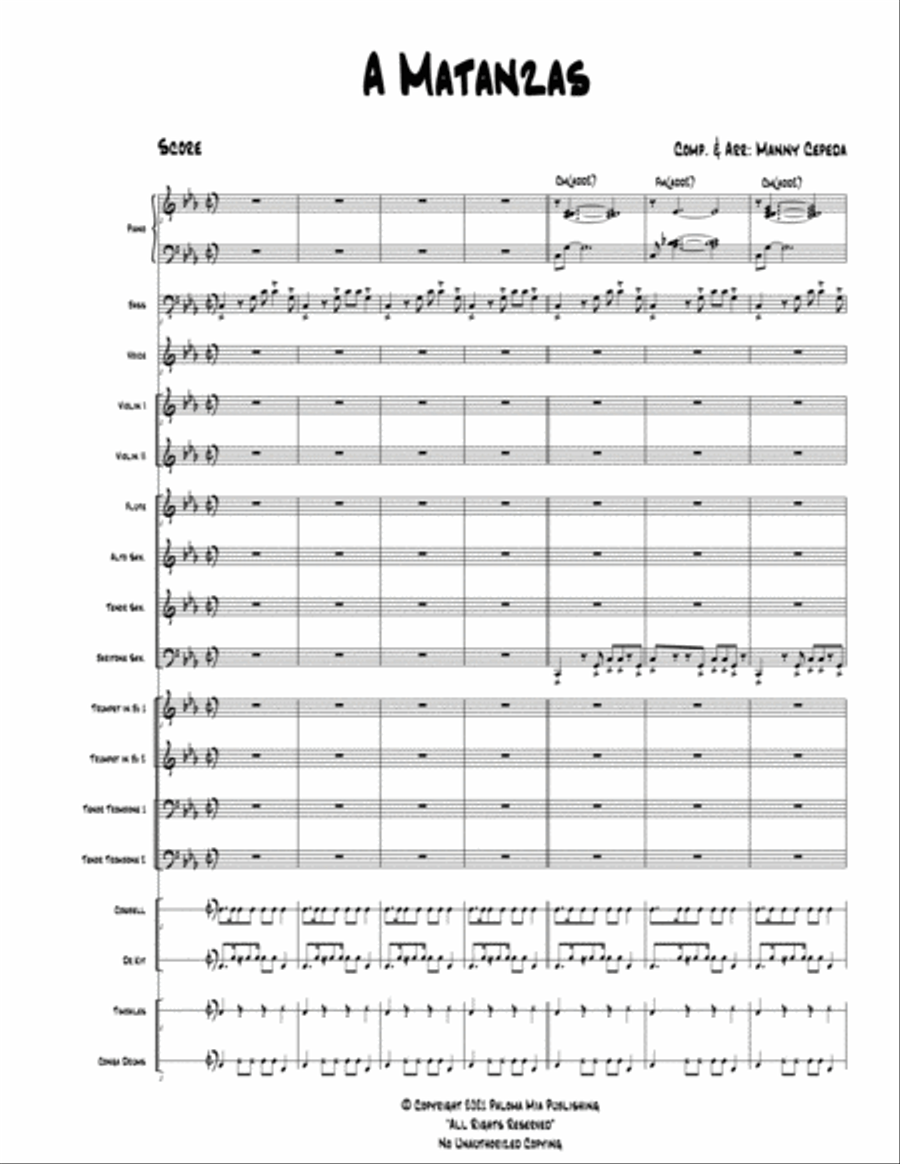 A Matanzas Jazz Ensemble scores gallery preview page 2