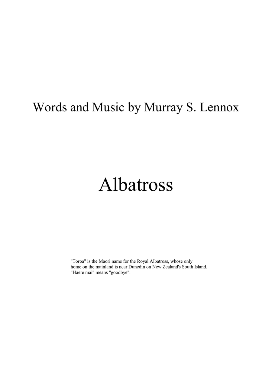 Albatross (Toroa) 4-Part scores gallery preview page 1