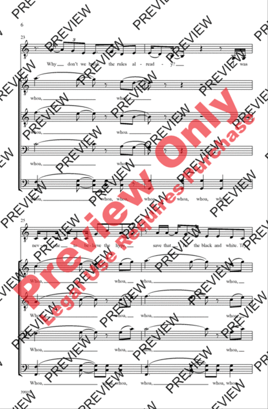 Some Nights Men's Choir scores gallery preview page 6