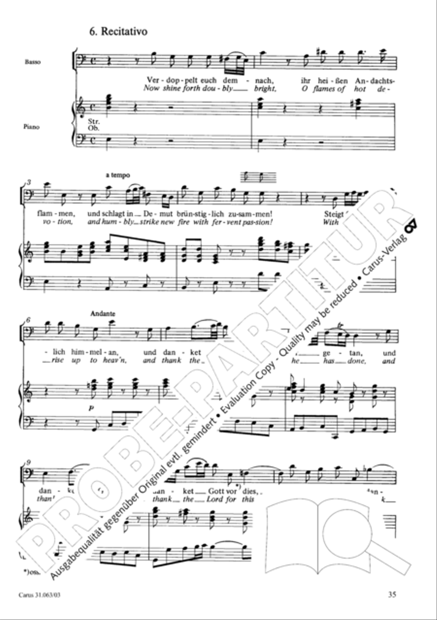 Christians, etch this blessed day (Christen, atzet diesen Tag) 4-Part scores gallery preview page 36
