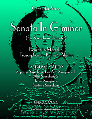Marcello - Sonata in G minor (for Saxophone Quartet SATB or AATB)