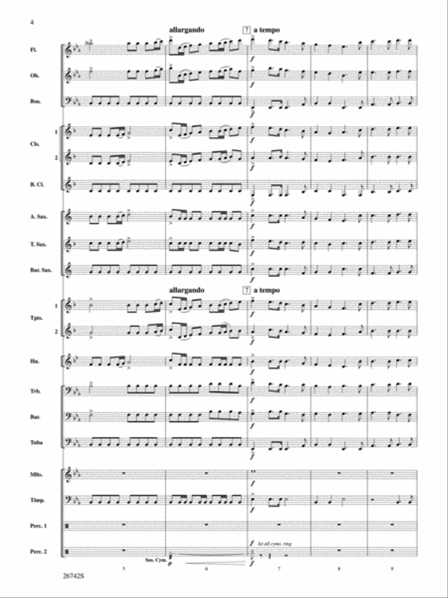 A Christmas Festival A Christmas Festival Concert Band scores gallery preview page 3