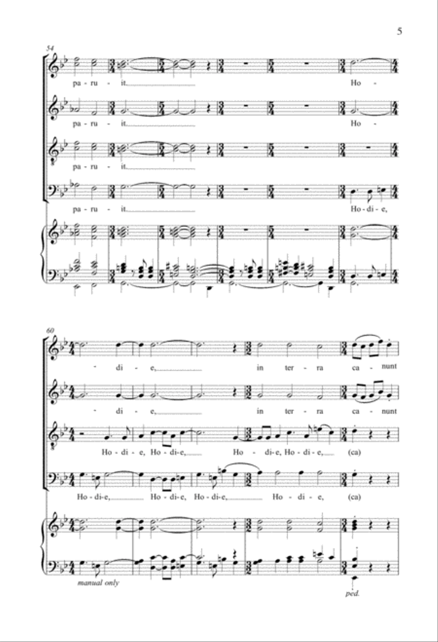 Hodie 4-Part scores gallery preview page 4
