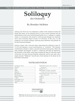 Soliloquy for Orchestra: Score