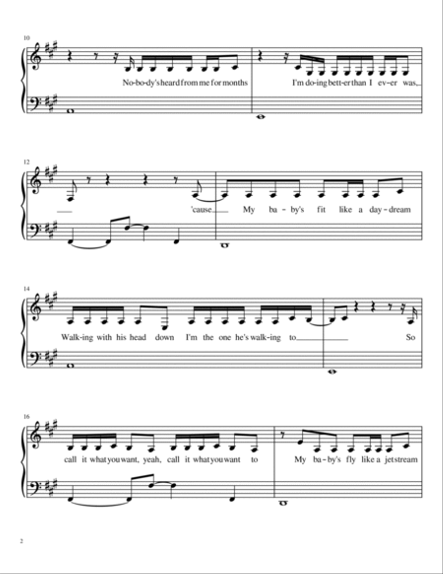 Call It What You Want Call It What You Want Piano Solo scores gallery preview page 2