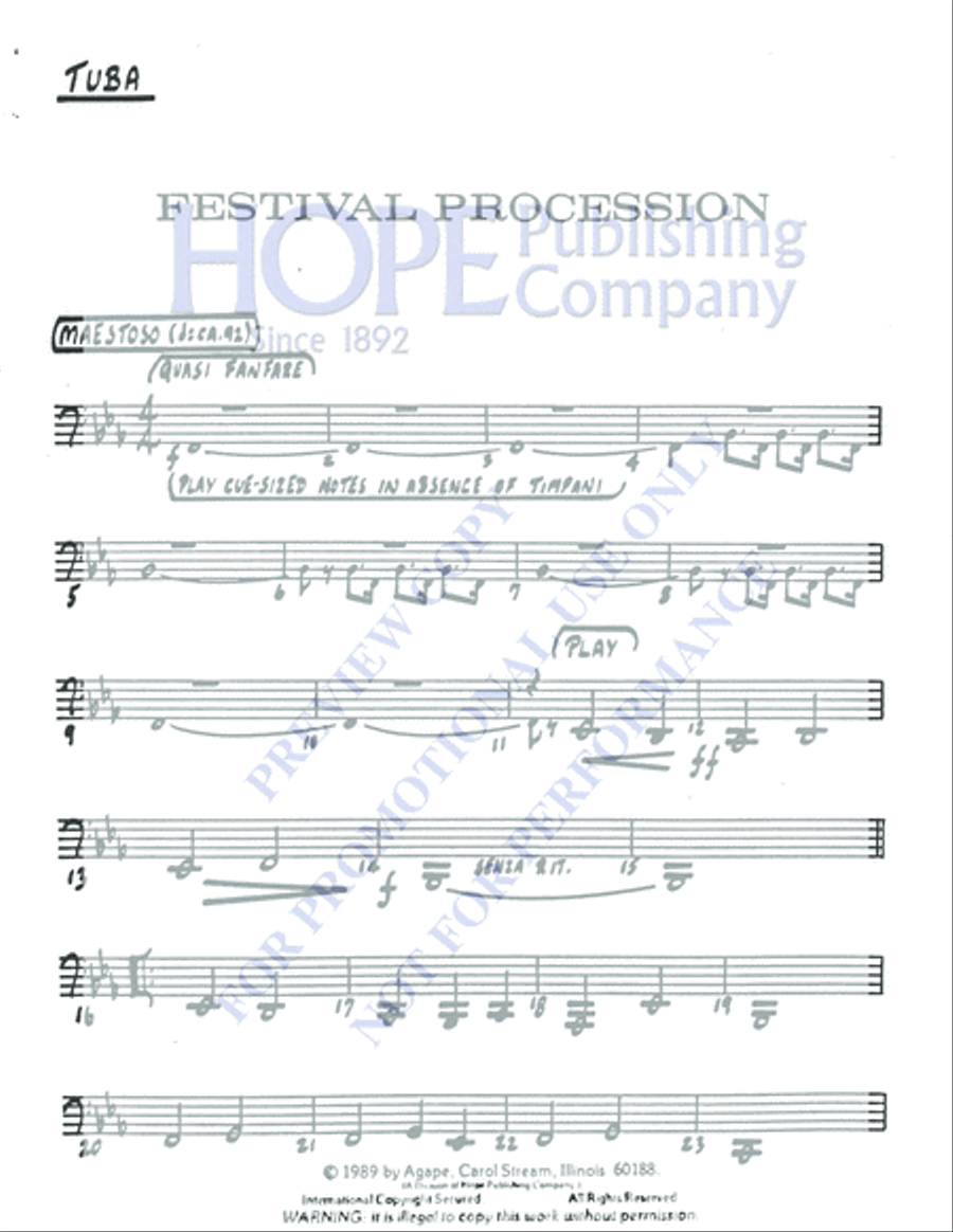 Festival Procession 5-Octaves scores gallery preview page 11