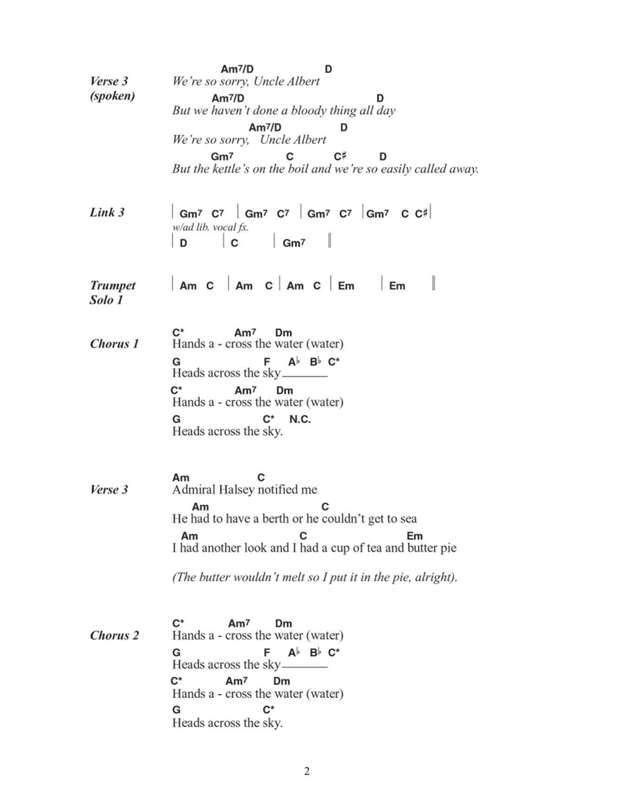Uncle Albert / Admiral Halsey Acoustic Guitar scores gallery preview page 2