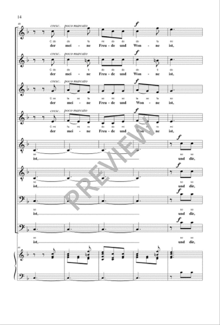 Richte mich, Gott Richte mich, Gott SSAATTBB scores gallery preview page 14