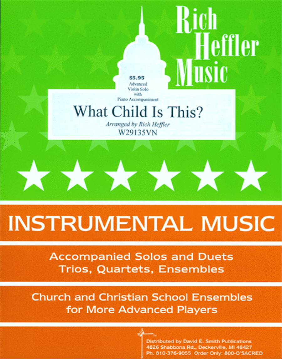 What Child Is This? Violin Solo scores gallery preview page 1