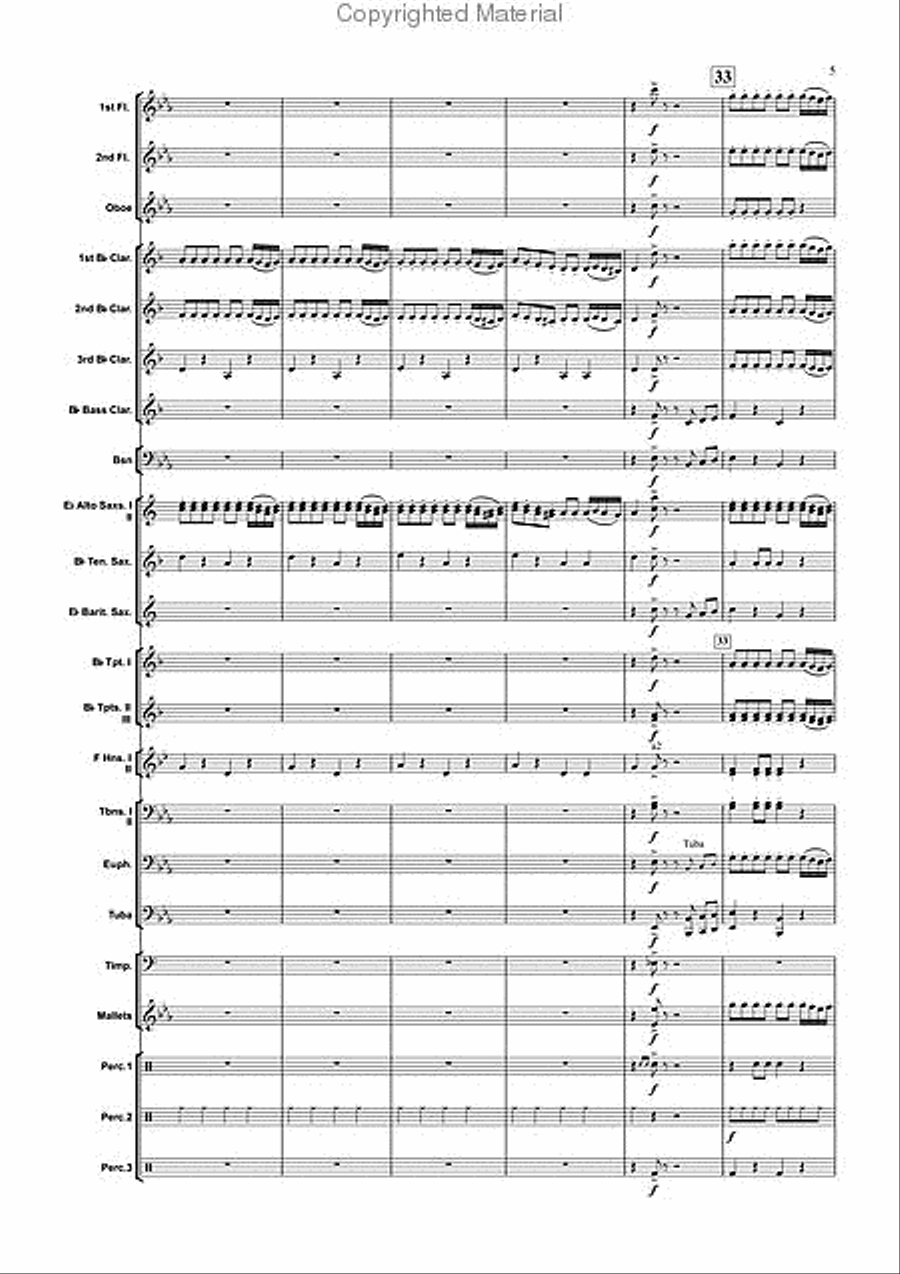 Greek Folk Dances Greek Folk Dances Concert Band scores gallery preview page 6