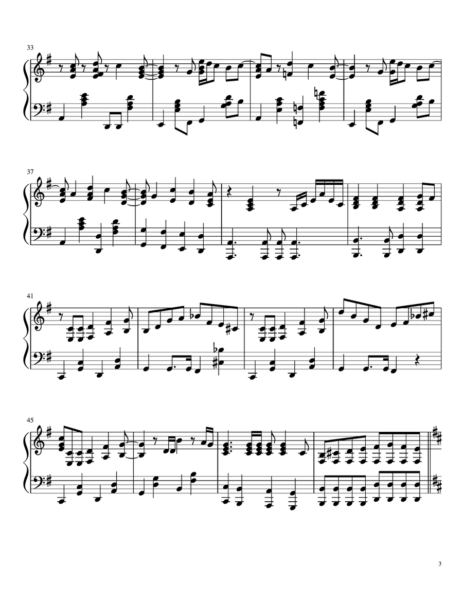 Karma Police Piano Solo scores gallery preview page 3