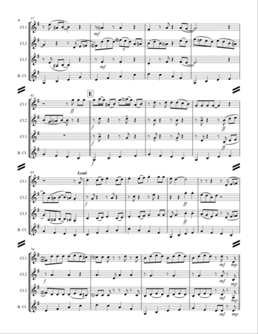 Boogie Woogie Bugle Boy Woodwind Ensemble scores gallery preview page 5